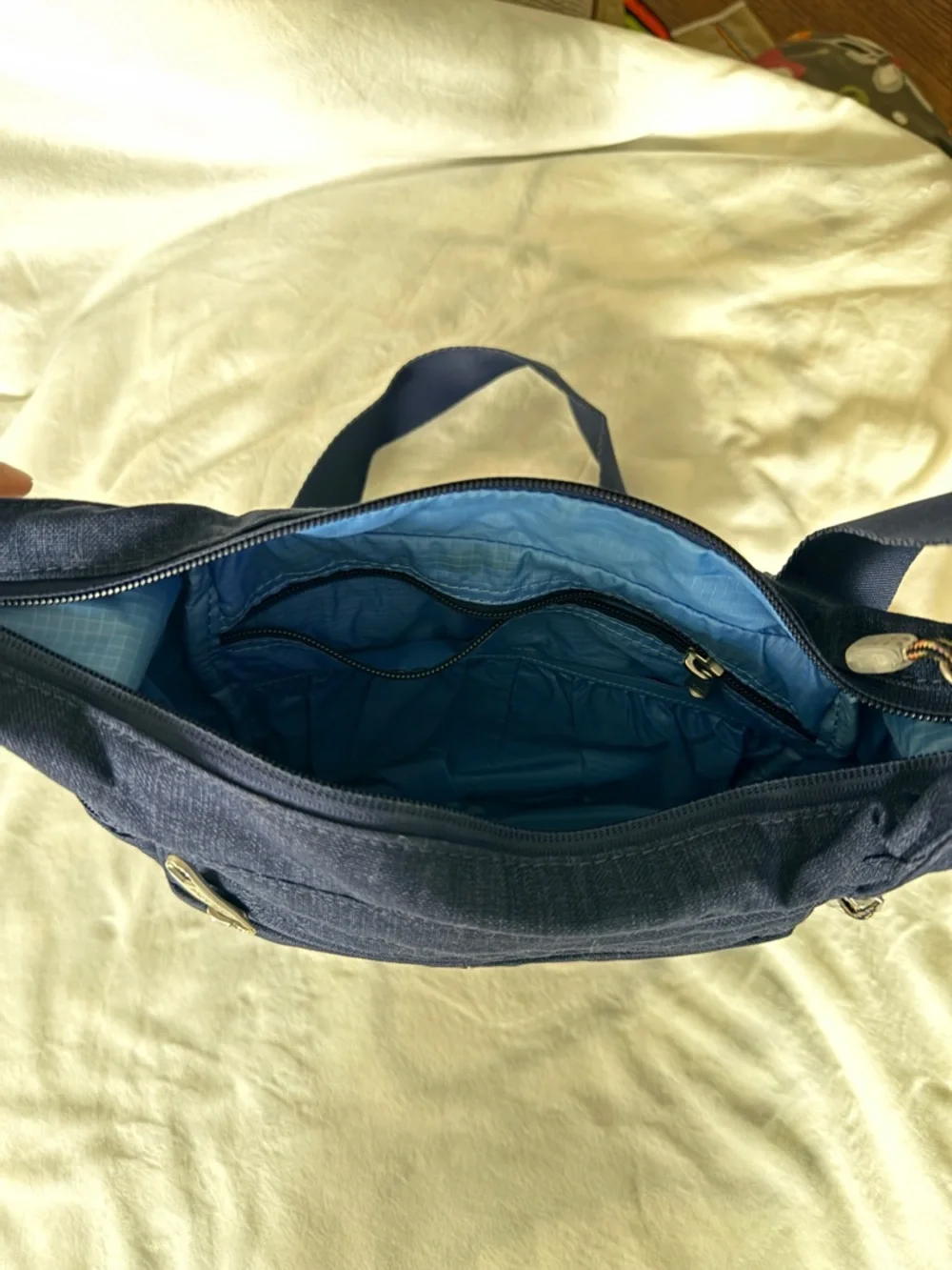eBag Navy Crossbody Shoulder Bag - Adjustable Strap - Picture 4 of 6
